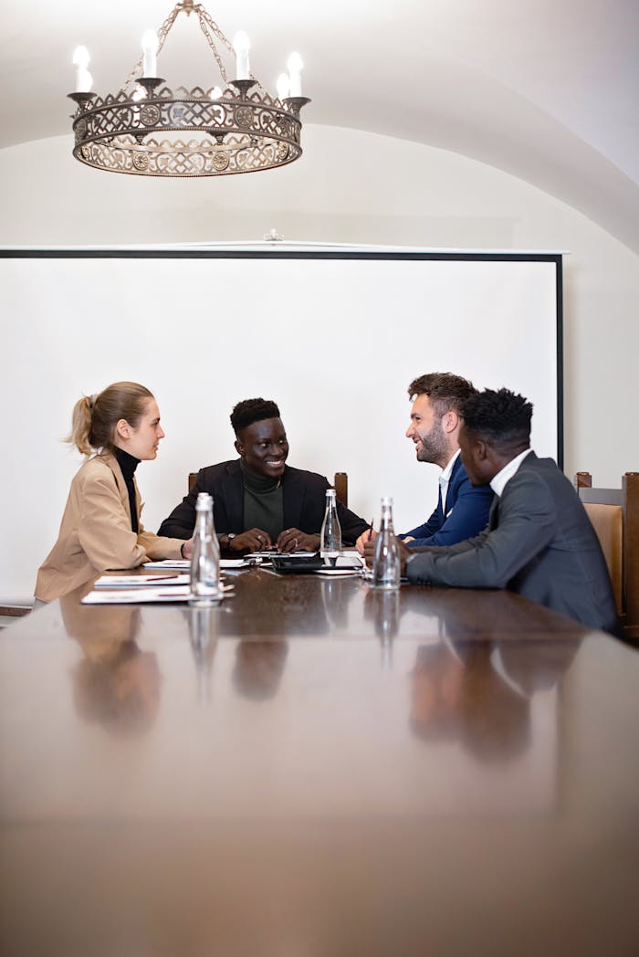 A Group of People Having a Meeting